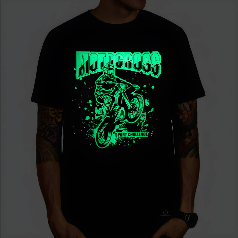 Special effects of glow-in-the-dark ink