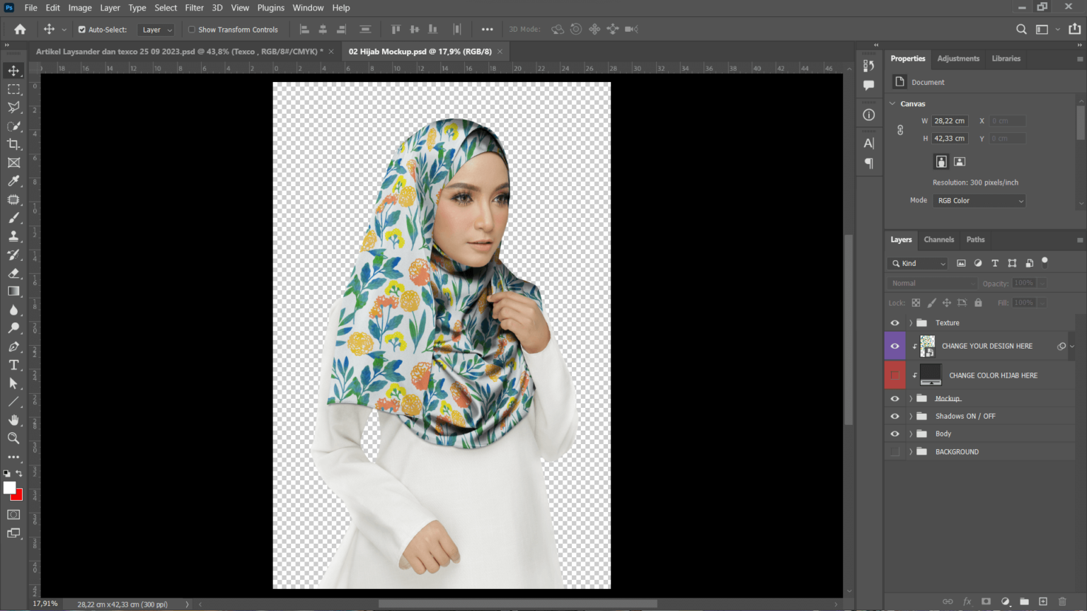 Essential computer and design software for hijab printing