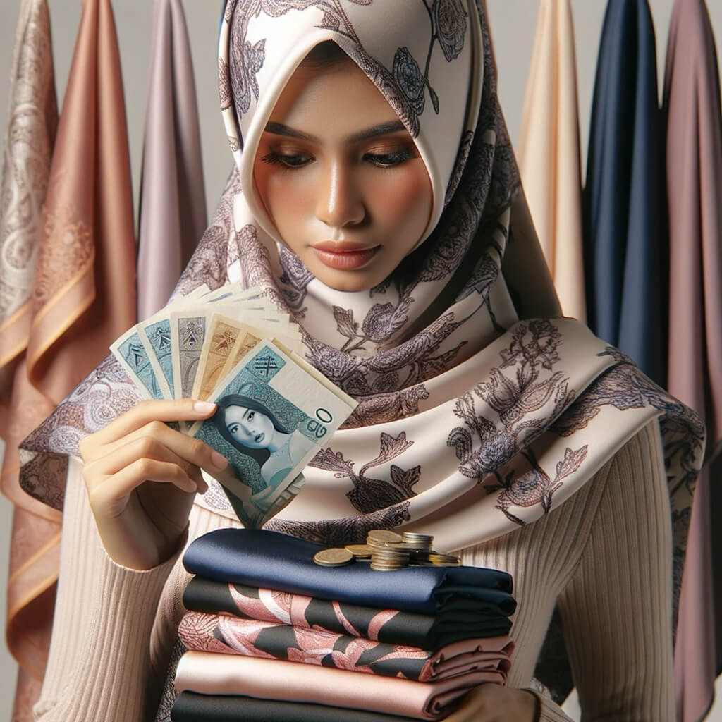 seorang pebisnis sedang menghitung modal usaha