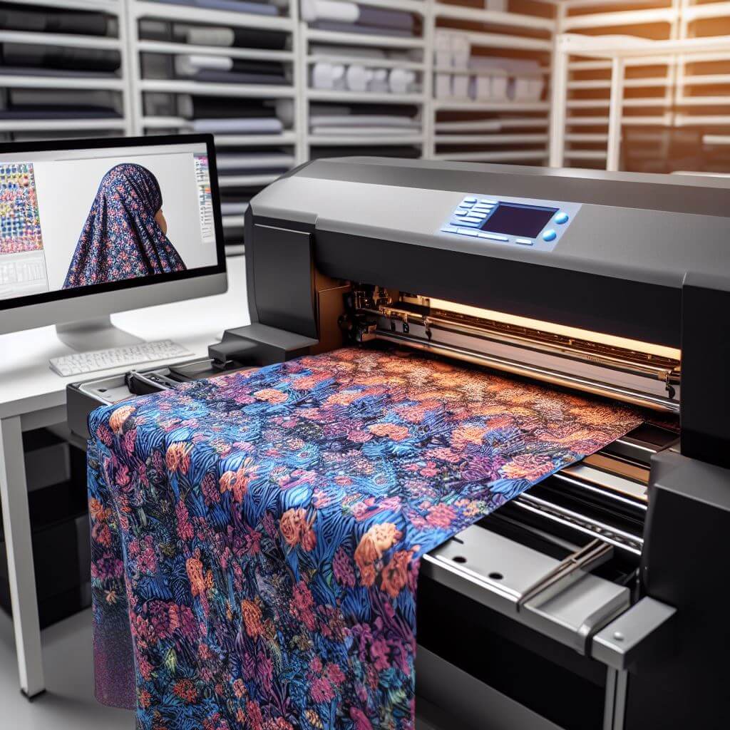 Step-by-step hijab production with sublimation printing