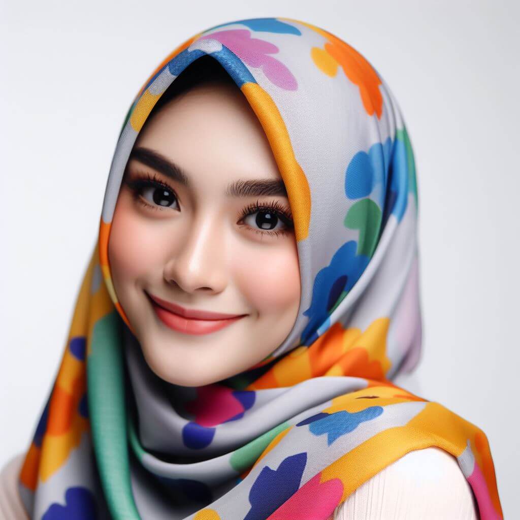 seseorang mengenakan hijab