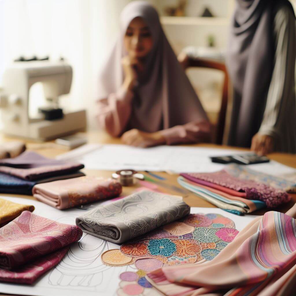 bahan kain untuk membuat hijab