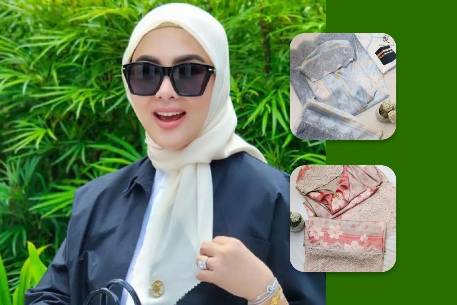 Fatimah Syahrini, a hijab brand with glamorous designs