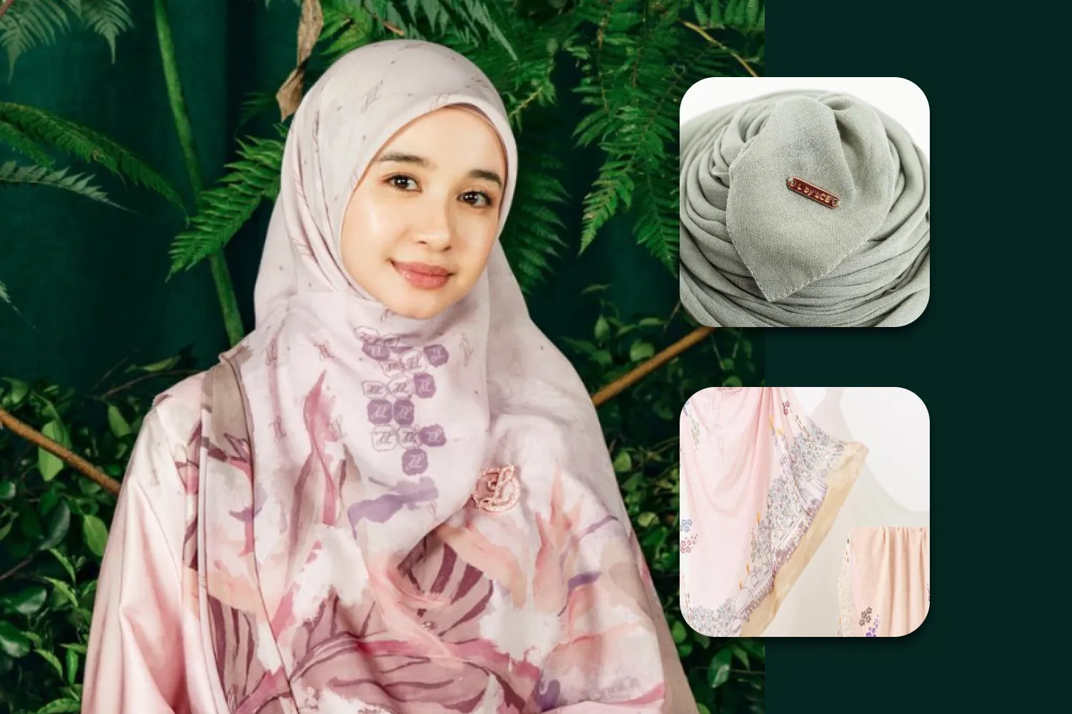 Laudya Chintya Bella manages a hijab business with unique and characterful designs.