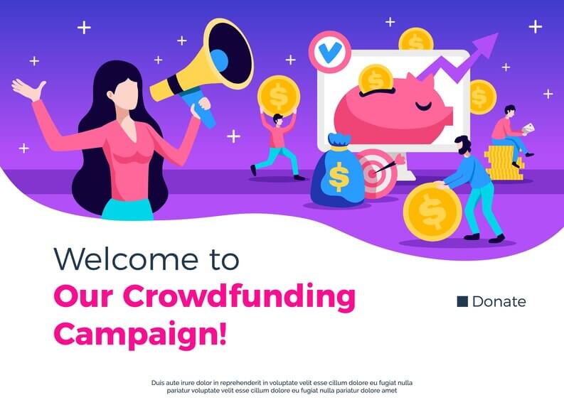 Funding through crowdfunding initiatives