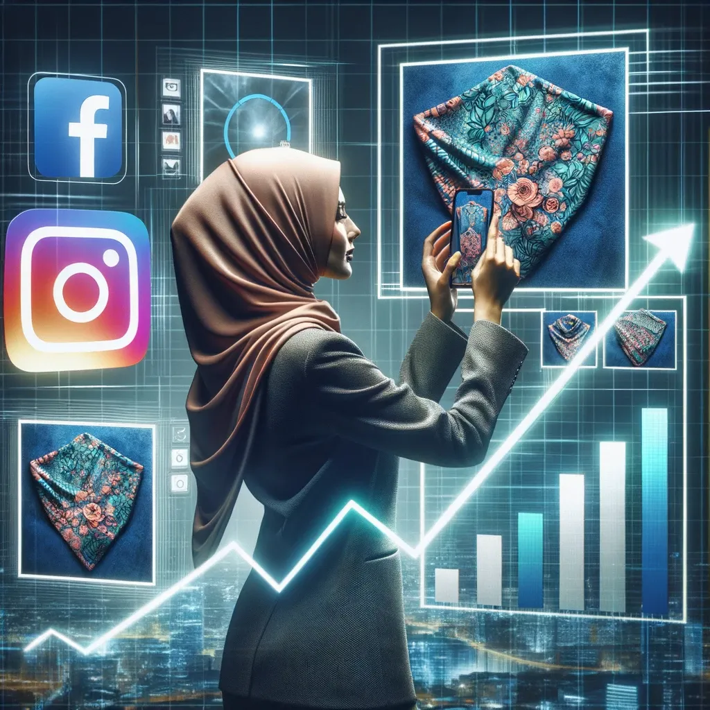 pebinis menjual hijabnya di toko online