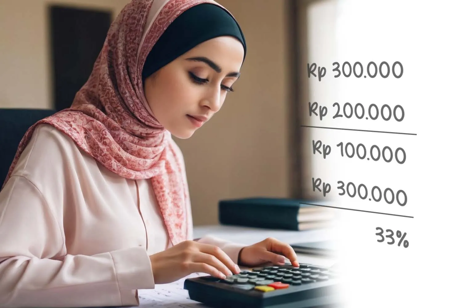 Analisis harga dan margin keuntungan hampers hijab.