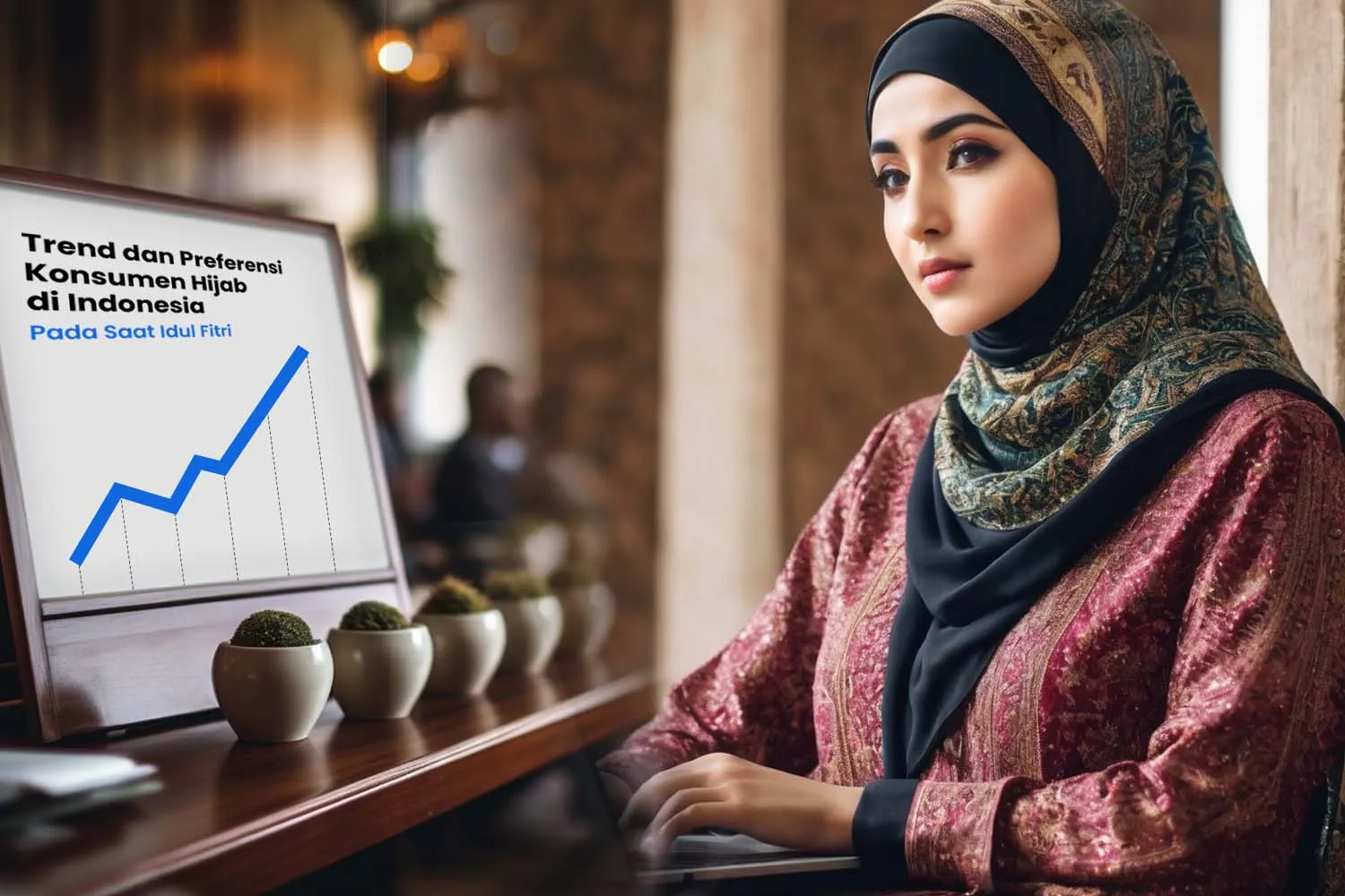Lonjakan permintaan hampers hijab pada momen khusus seperti Idul Fitri.