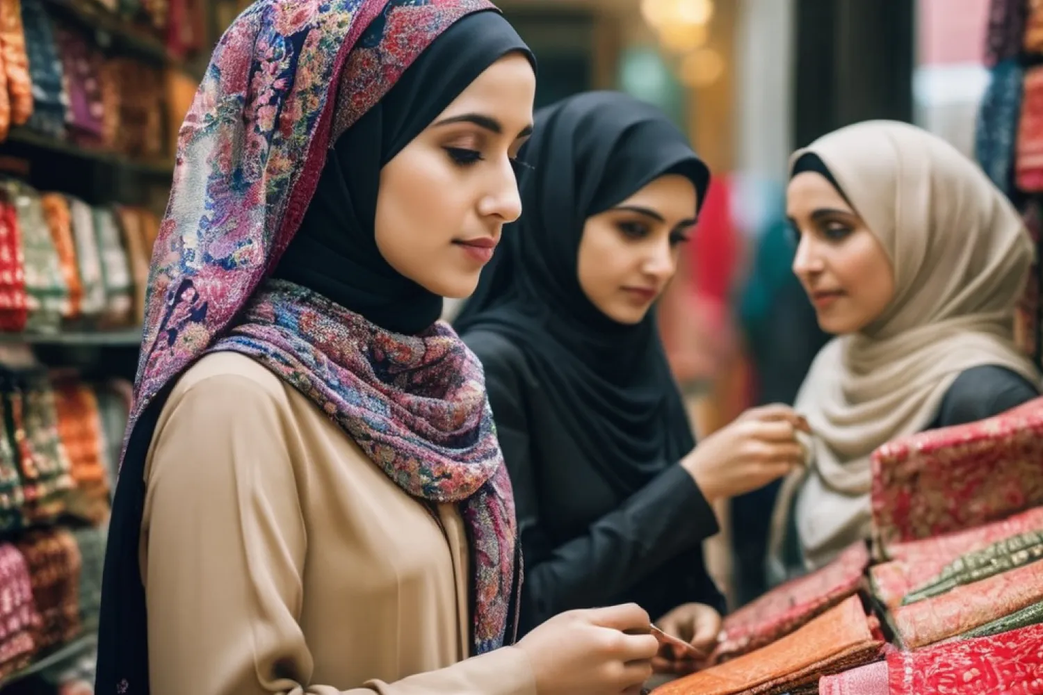 Remaja, komunitas Muslim, dan event spesial merupakan target pasar hampers hijab.