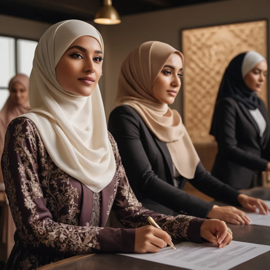 beberapa orang mengenakan hijab