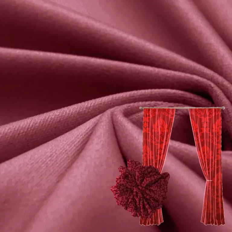 Rich and soft velvet fabric surface