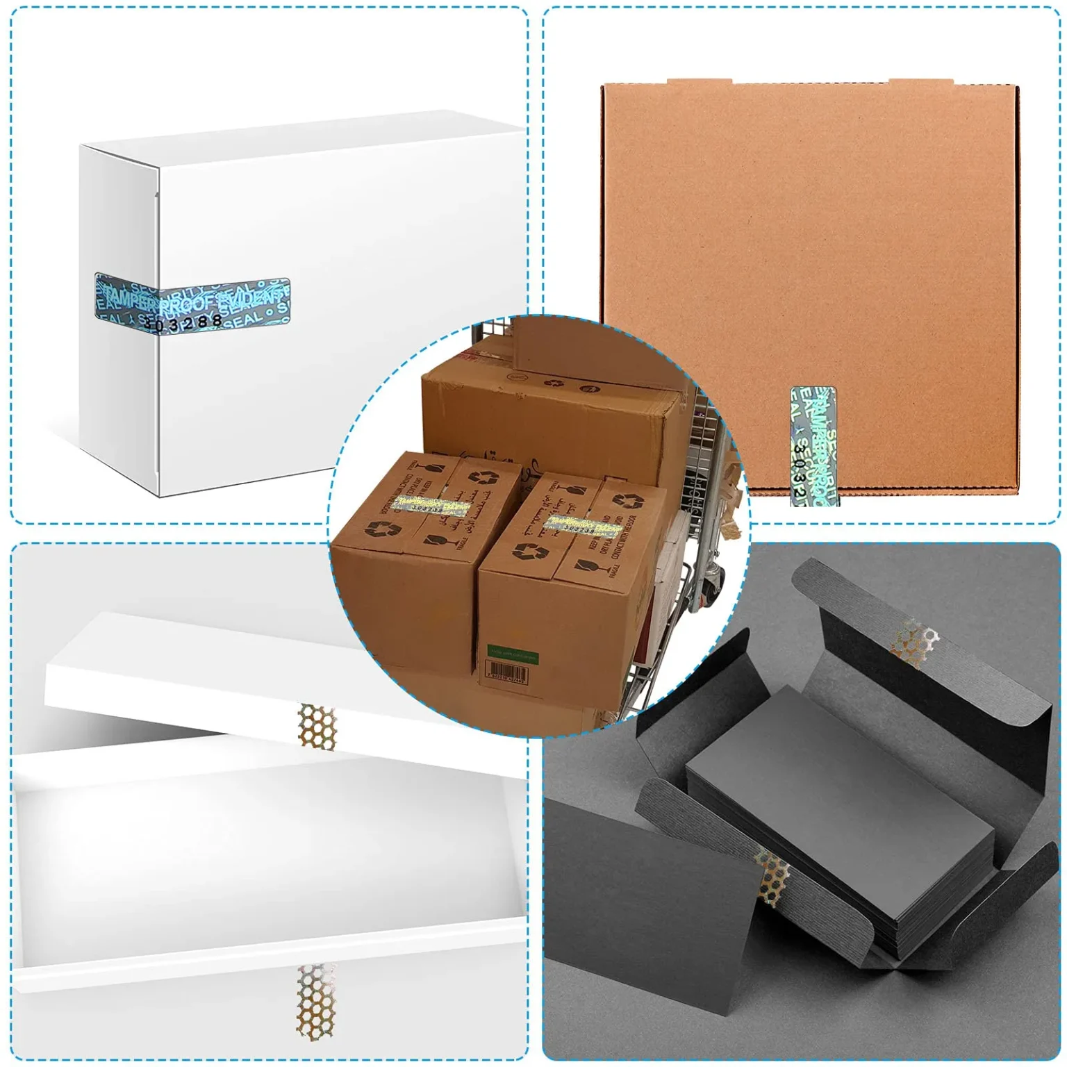 Hijab packaging equipped with security features