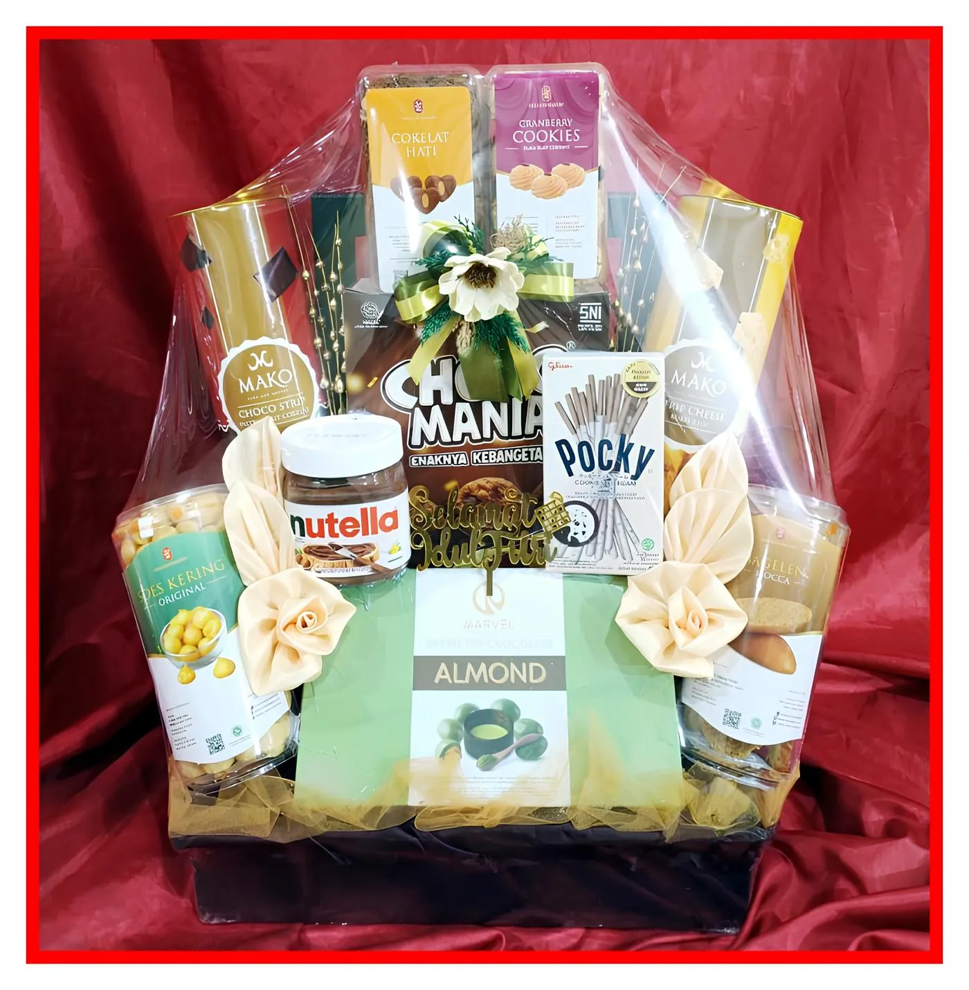 Eid food hampers with elegant packaging.