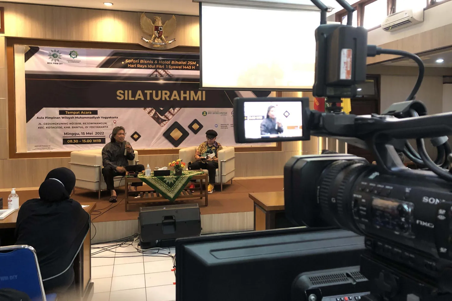 Ilustrasi jasa videografi saat Lebaran.