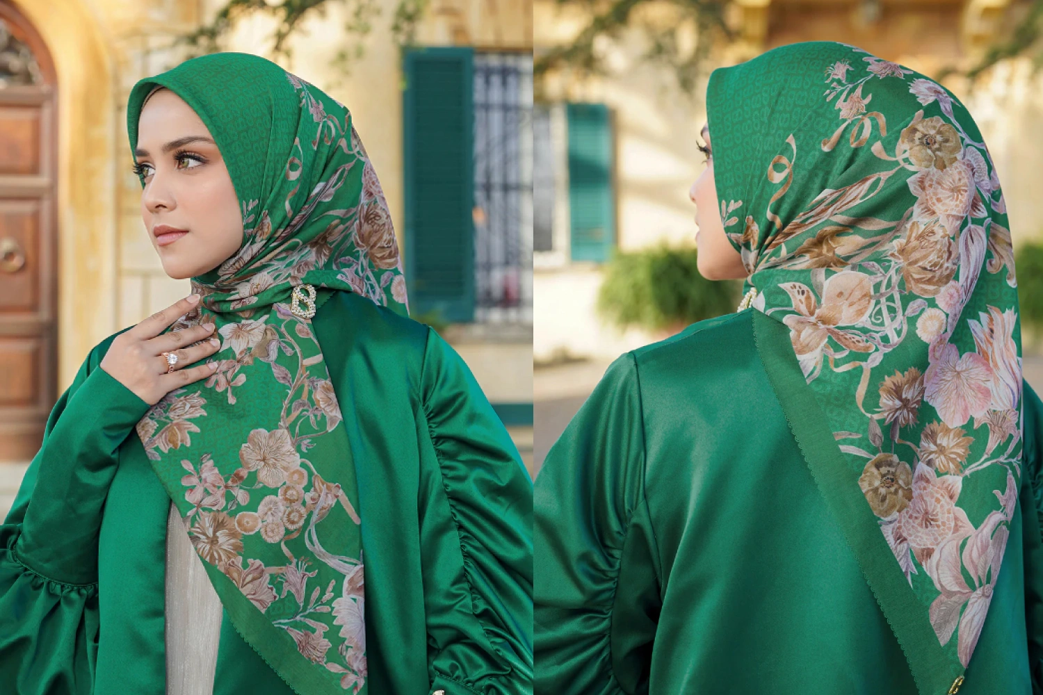 Contoh koleksi produk hijab Buttonscarves.