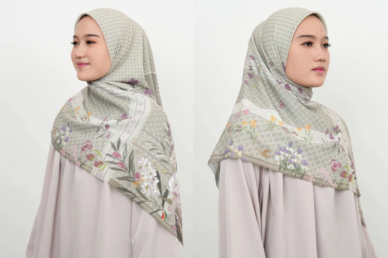 Contoh koleksi produk hijab Puru Kambera.