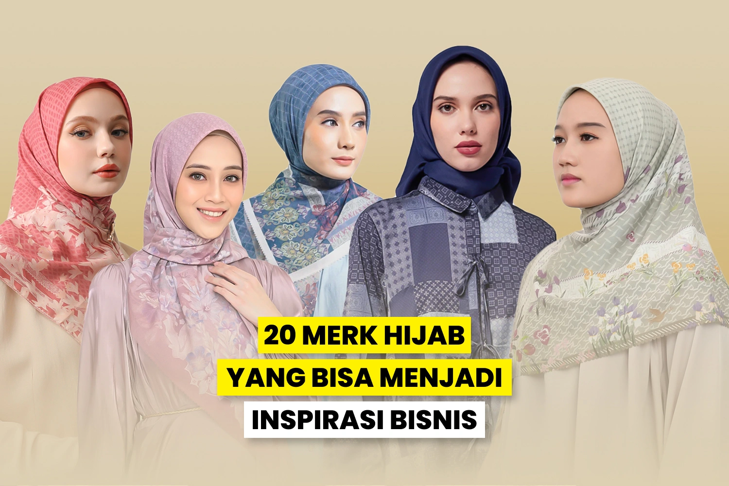 Berbagai merk hijab asli Indonesia.
