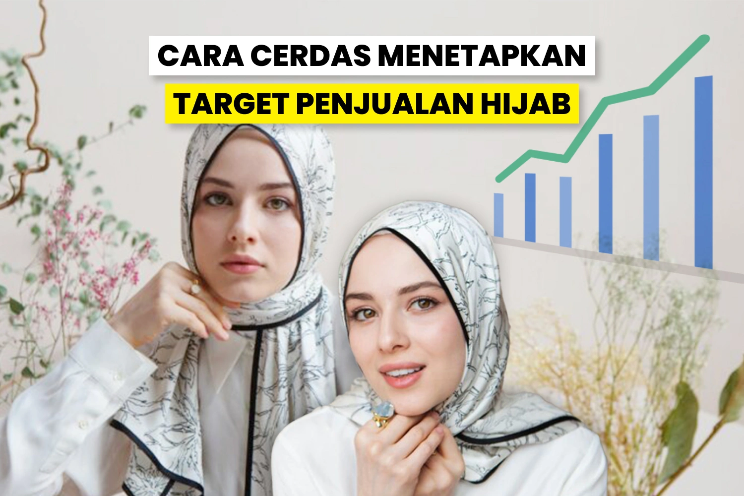 Beragam jenis hijab yang sedang dijual.