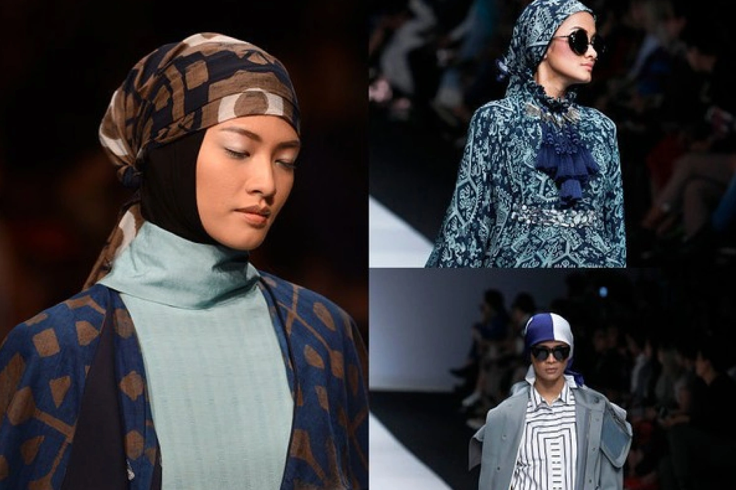 Gypsy hijab style with bohemian flair, loose draping, and ethnic patterns popular among creative youth.
