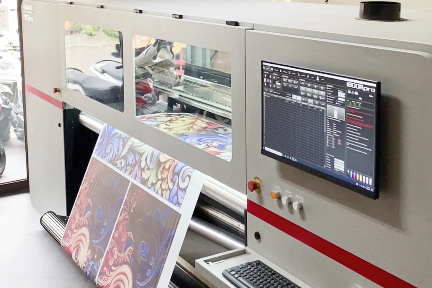 Scalable fashion production using digital printing with consistent quality across large volumes.