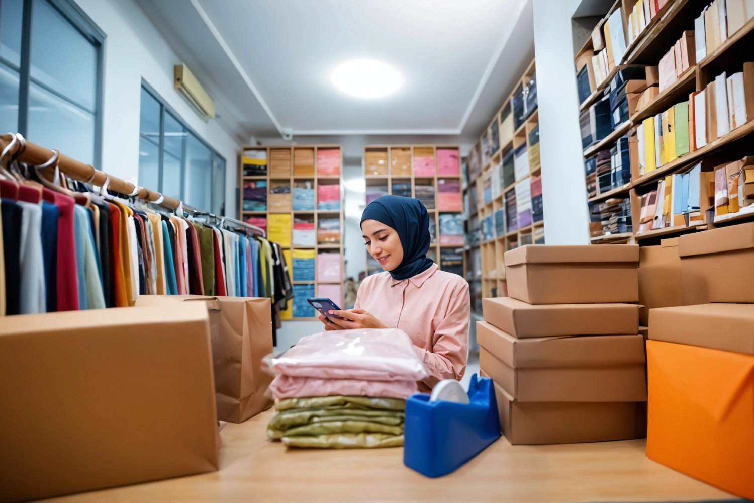 Ekspansi bisnis hijab ke pasar internasional melalui pemasaran digital.