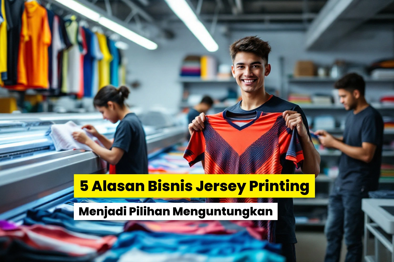 Berbagai jenis model jersey.