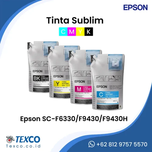 Tinta Sublim Epson SC-F6330 - F9430 - F9430H (CMYK) v2.1 - Texco