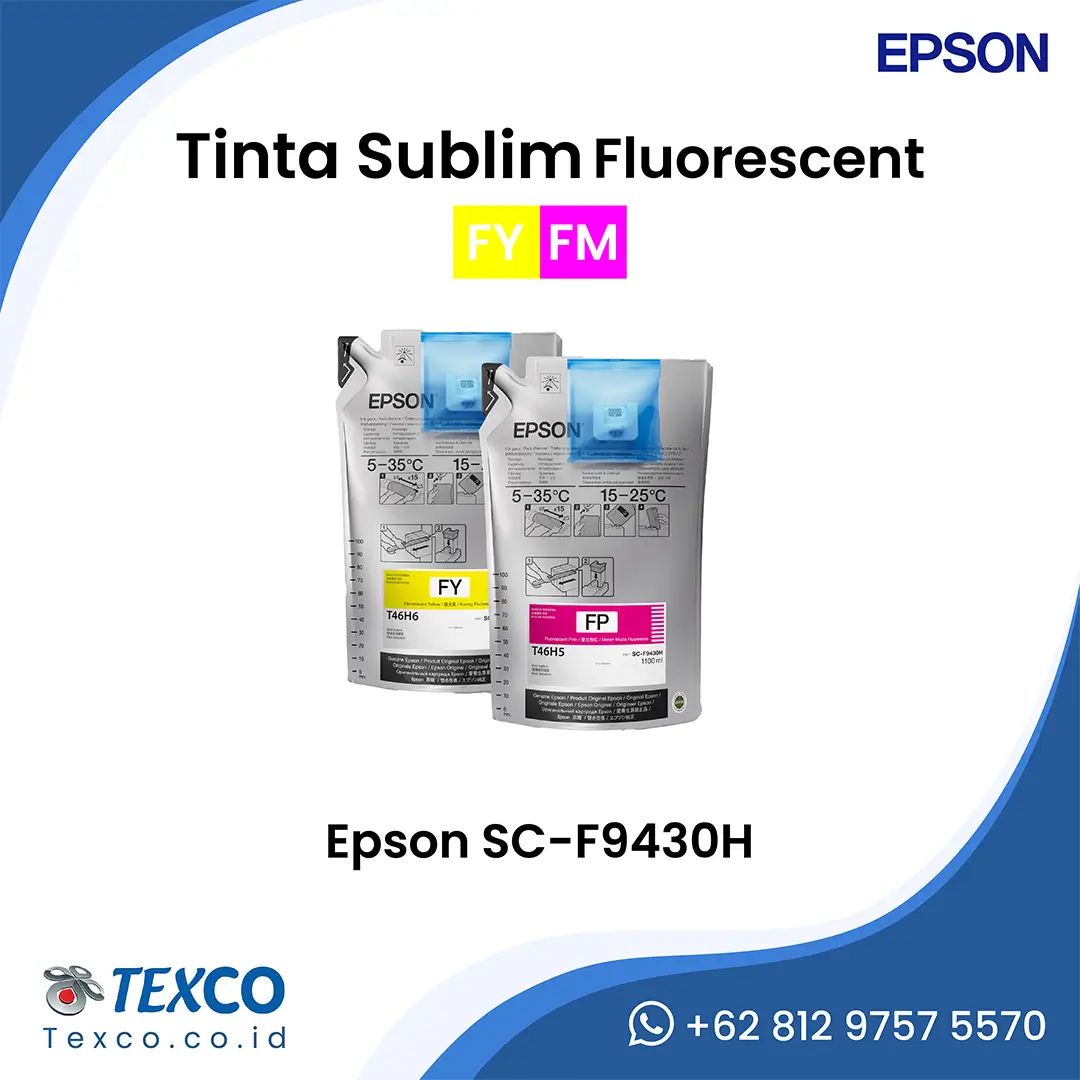 Tinta Sublim Fluorescent Epson SC-F9430H (FY & FM) v2.1 - Texco