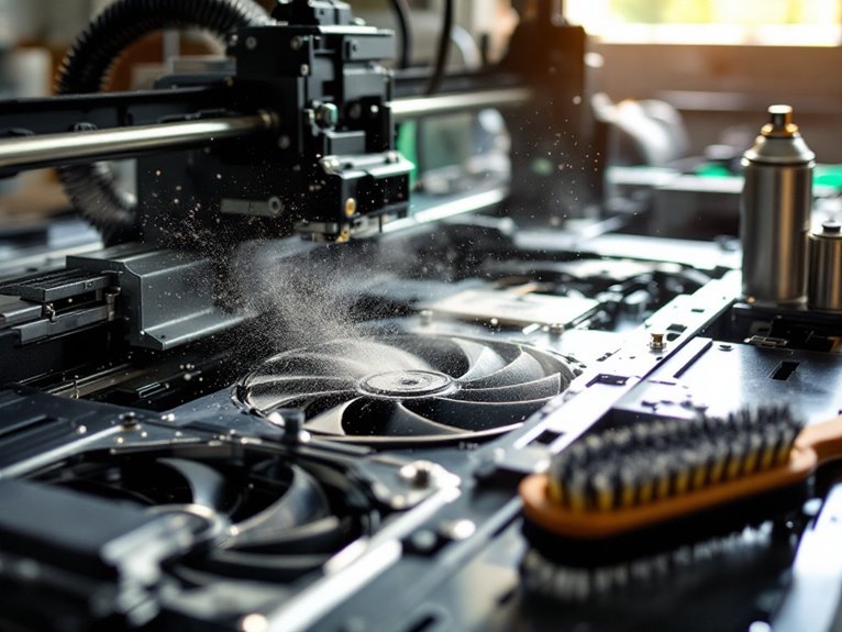 regular fan and vent maintenance