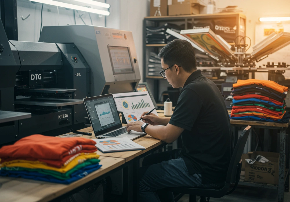 dtg screen printing option
