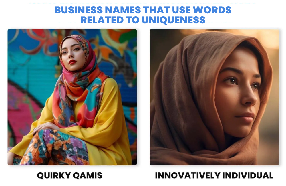 Brand names for unique hijab products that stand out in the fashion market.
