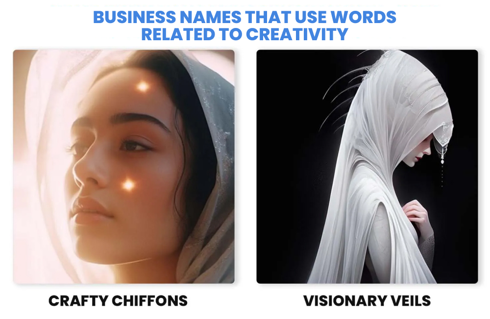 Unique and artistic hijab brand names for creative and innovative collections.