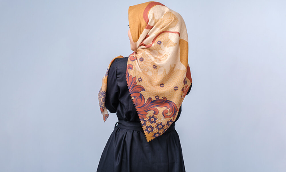 Jilbab direct to fabric