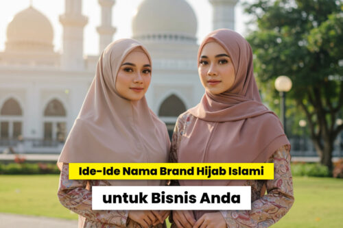 Berbagai produk hijab.