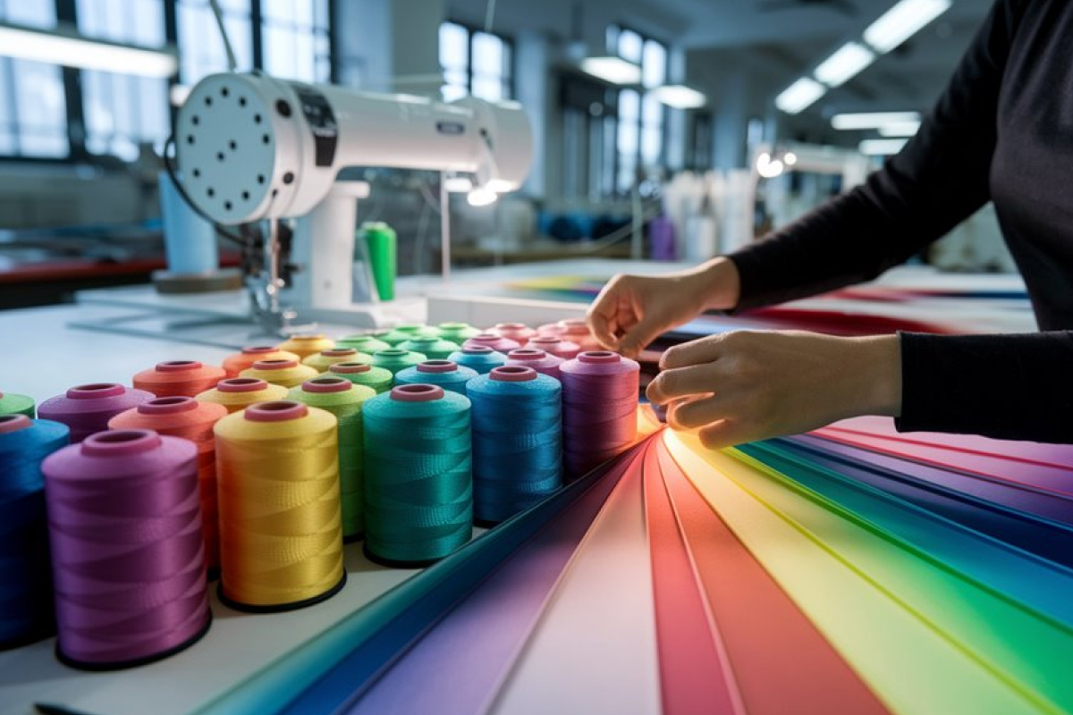 Durable and vibrant polyester thread for sublimation printing