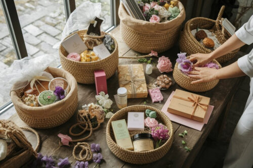 Berbagai produk hampers yang bisa diberikan kepada seseorang.