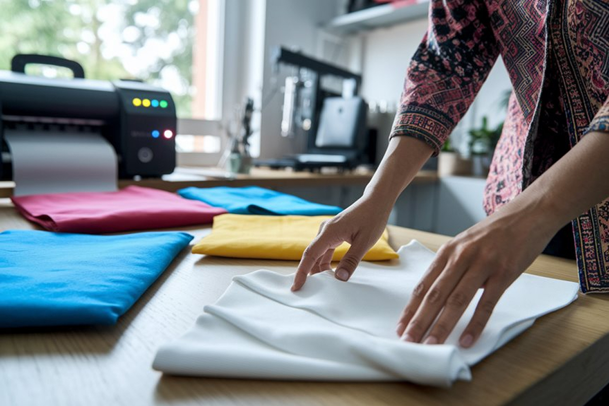 Polyester fabric guide for sublimation printing use