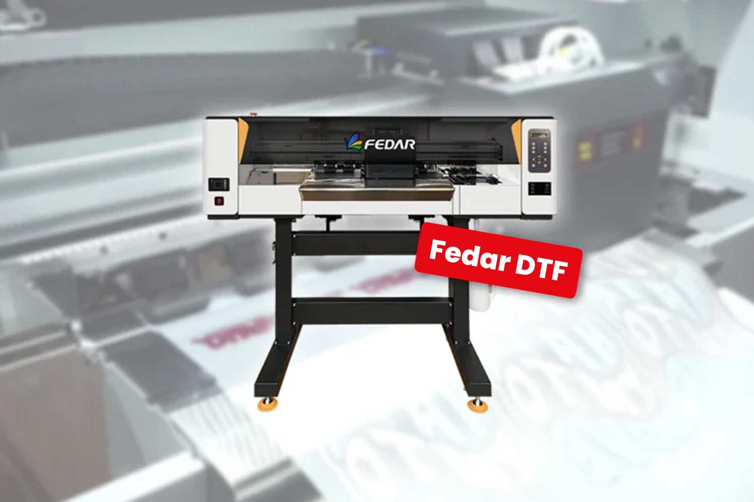 Fedar DTF Printer producing vibrant, detailed prints with advanced direct-to-film technology, ideal for custom apparel and merchandise