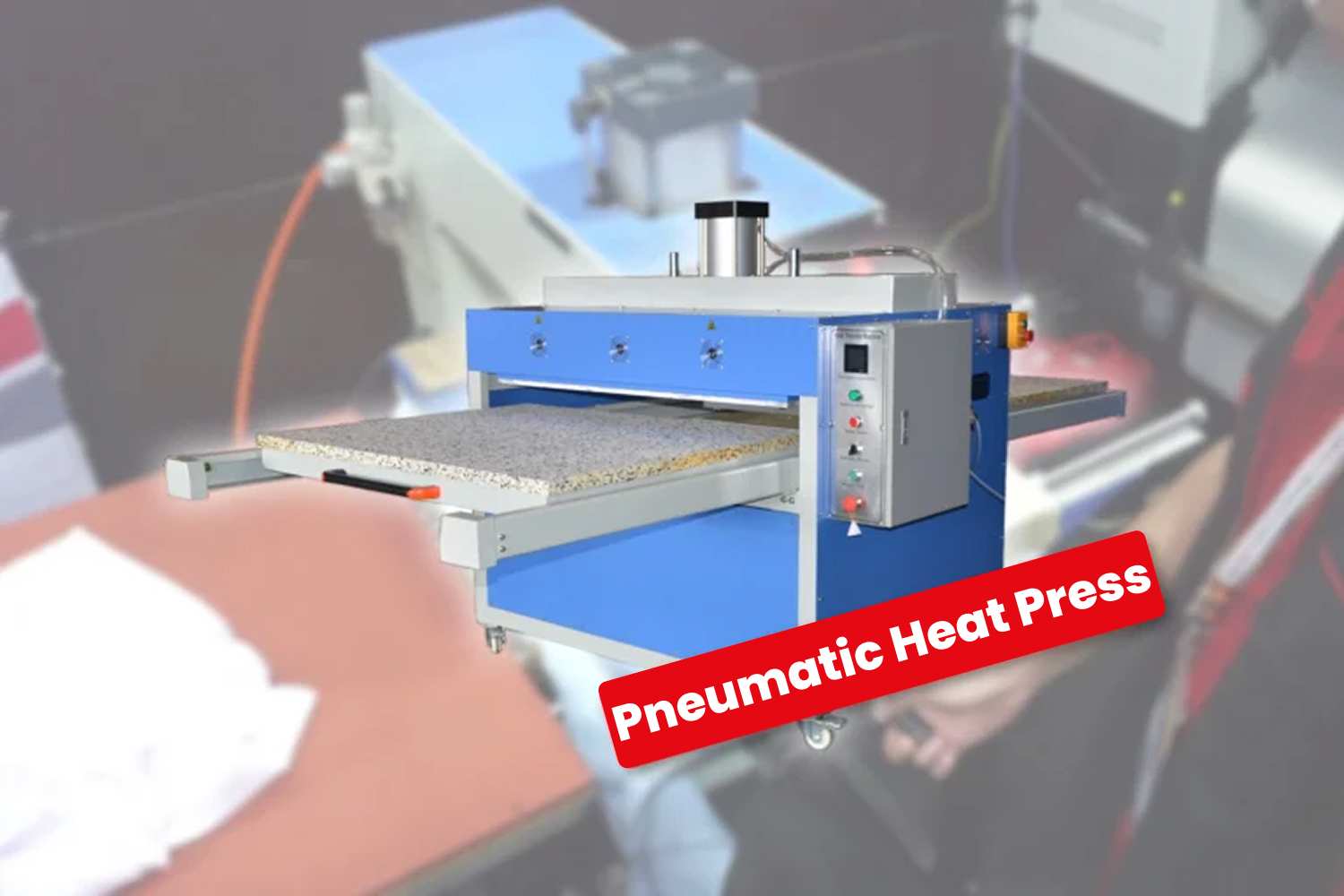 Small roll heat press machine efficiently transferring vibrant designs onto fabrics, ideal for small-scale production and custom items