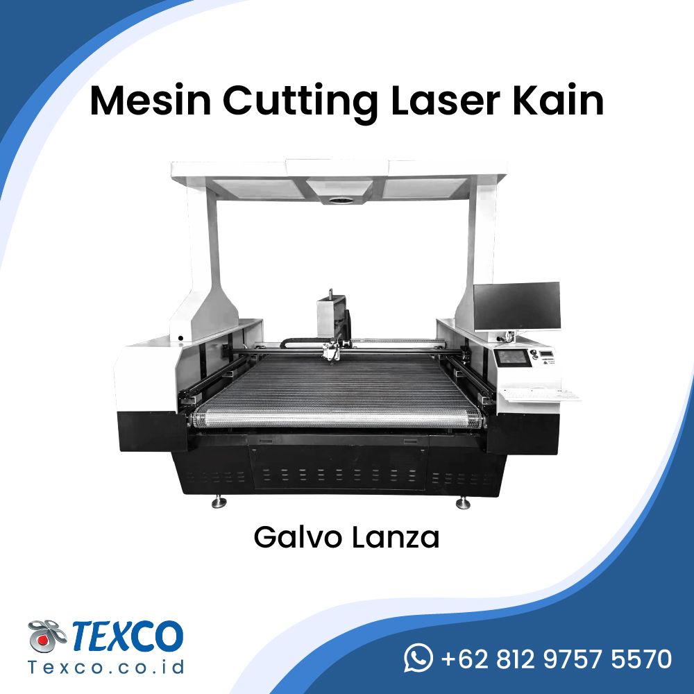 Mesin Laser Cutting Kain Galvo Lanza Texco
