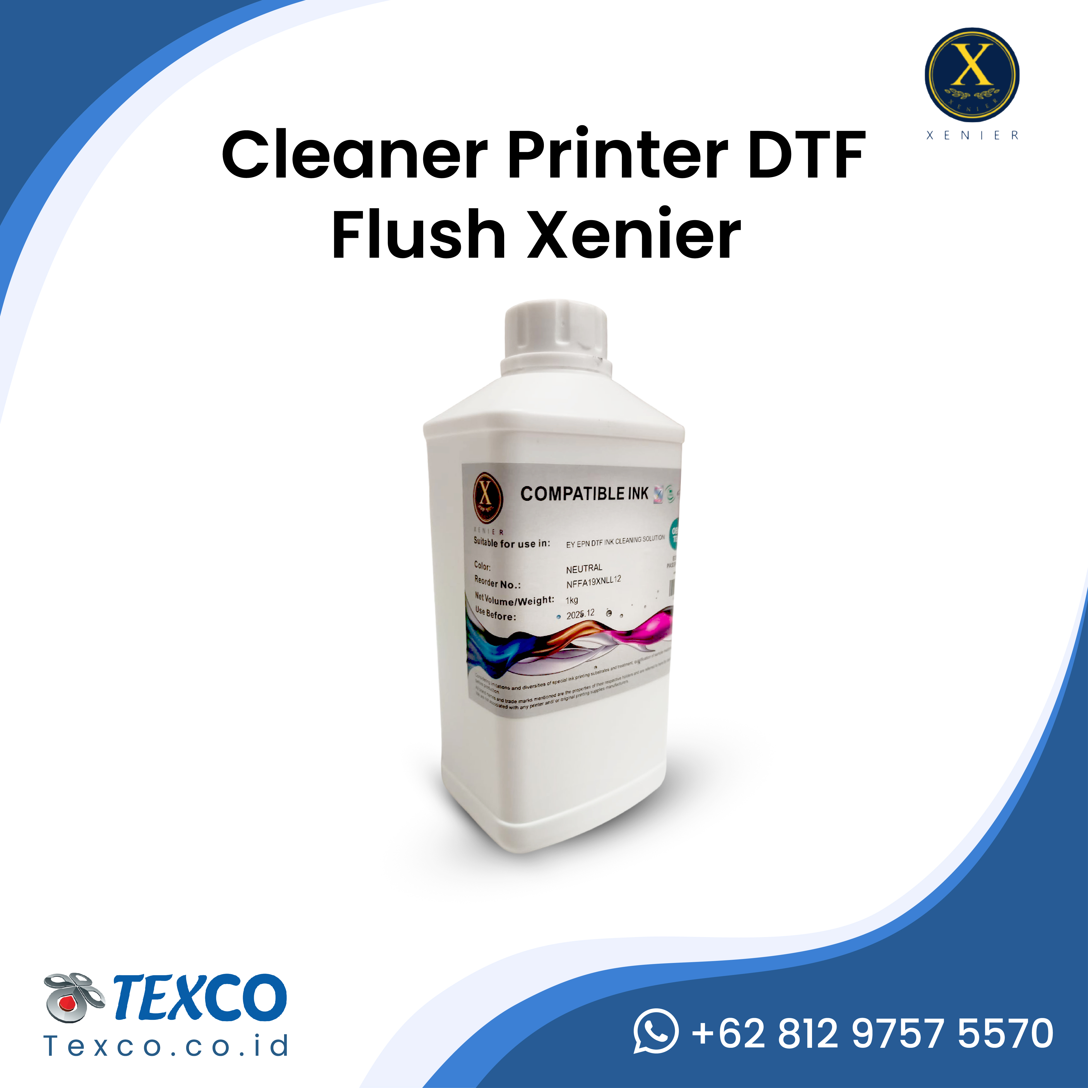 Cleaner Printer DTF Flush Xenier - Texco